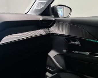 Peugeot e-208 grey elbil interior | Bilscenen Esbjerg | Autoriseret Kia & Hyundai værksted