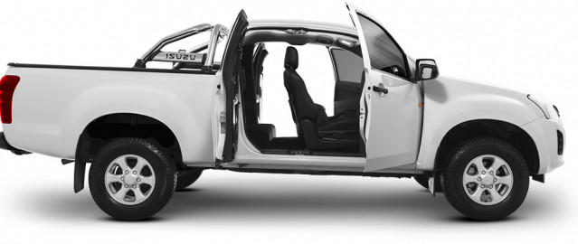 Isuzu D-Max extended flex doors pick-up truck | Bilscenen Esbjerg | Autoriseret Kia & Hyundai værksted