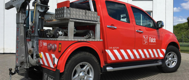 Isuzu D-Max single cab falck pick-up truck | Bilscenen Esbjerg | Autoriseret Kia & Hyundai værksted