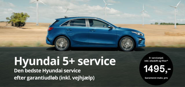 Hyundai 5+ service basisservice bil | Bilscenen Esbjerg | Autoriseret Kia & Hyundai værksted